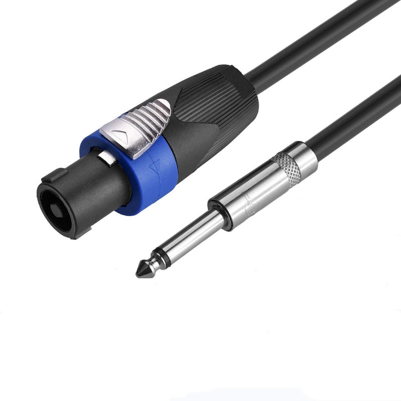 Yoico Pro 25 Feet Speakon to 1/4 Speaker Cable - 25 ft 12 Gauge Speakon to 1/4 Male Inch Audio Amplifier Connection Heavy Duty Cord - Single - Image 2